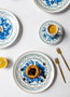 Hermia Set de Platos de Postre Multicolor (6 Piezas) de Porcelana DNR0051
